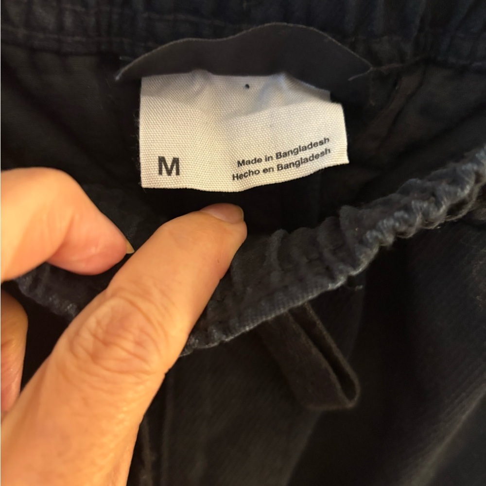 Men's Black Cargo Drawstring Pants By Original Use/ Sz Large NWT - Picture 6 of 12
